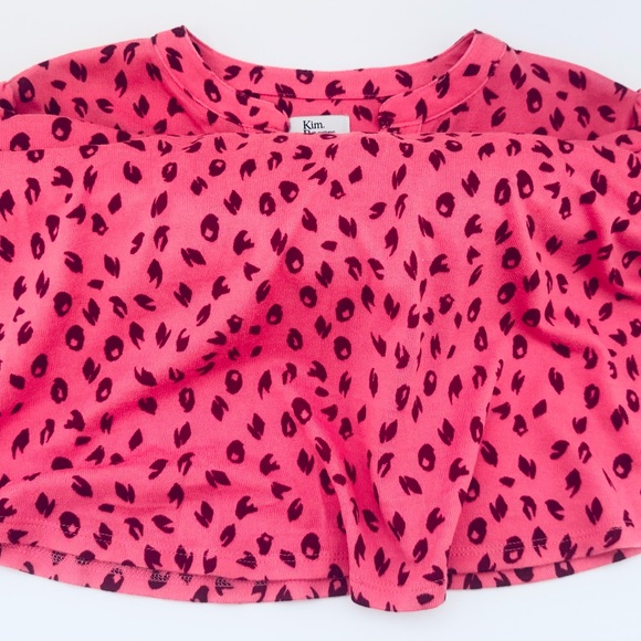 Kim Rogers Ladies Blouse 3/4 Tab Sleeve Pink Leopard Print Size XL Pull Over - Picture 9 of 15